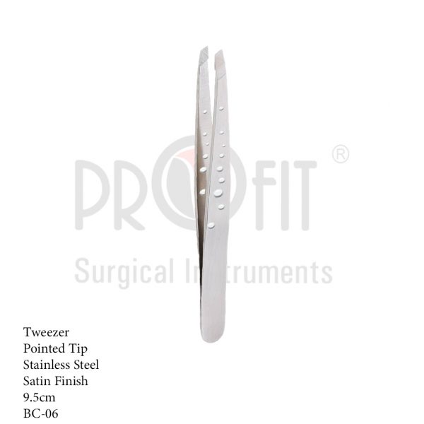professional-precision-and-general-tweezers-slanted-tip-available-in-satin-mirror-and-gold-plated-size-9-5-cm-bc-06