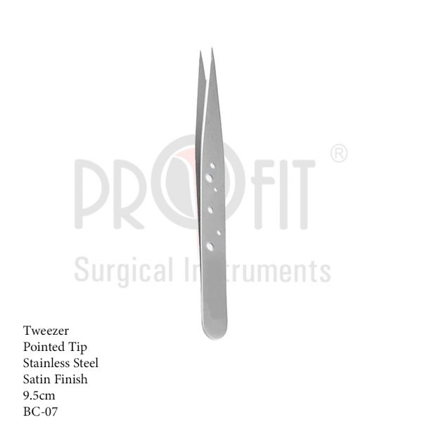 professional-precision-and-general-tweezers-pointed-tip-available-in-satin-mirror-and-gold-plated-size-9-5-cm-bc-07